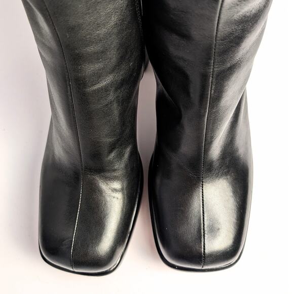 Rag & Bone Black Leather Platform Boots – Size 36.5 - Picture 7 of 8